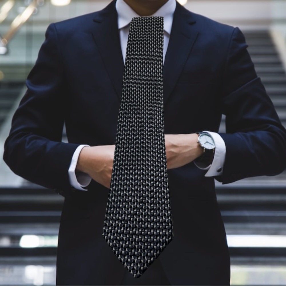 🛍️SALE🛍️ Ted Baker London Geometric Pattern 100% Silk Neck Tie